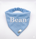Blue Polka Dot Tailored Trails Scrunchie Bandana *PERSONALISED