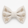 Coastal Embroidery Bow Tie