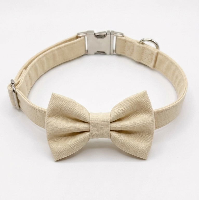 Oatmeal Collar and Bow