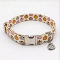 Patchwork Pumpkin Dog Collar