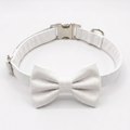 Pearl White Collar and Bow