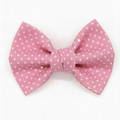 Pink polka dot bow