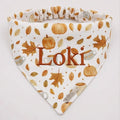 Pumpkin Spice Personalised Dog Bandanna