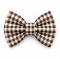 Espresso Gingham Bow Tie