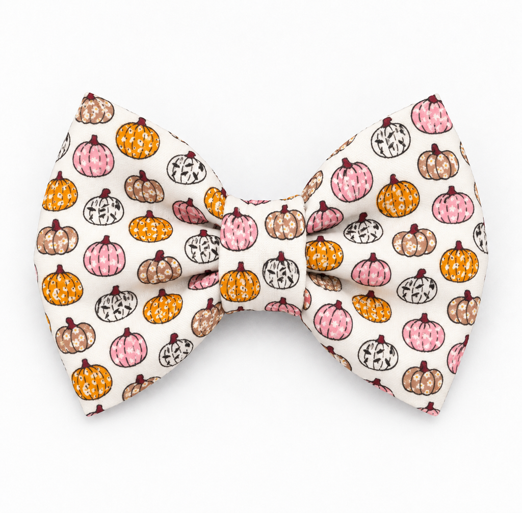 Patchwork Pumpkin Bow Tie