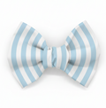 Blue stripe bow