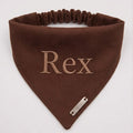 Espresso Personalized Dog Bandana