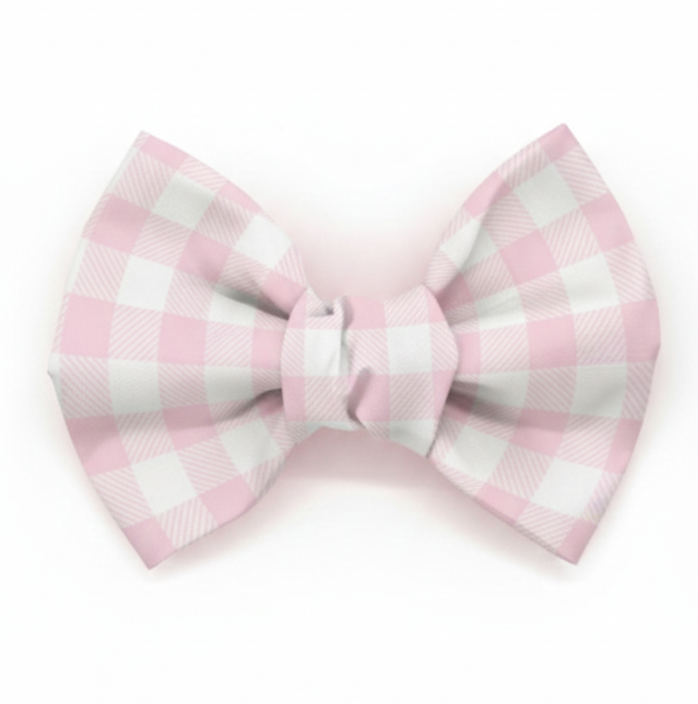 Pink gingham bow