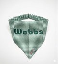 Green Ginghan Tailored Trails Scrunchie Bandana *PERSONALISED