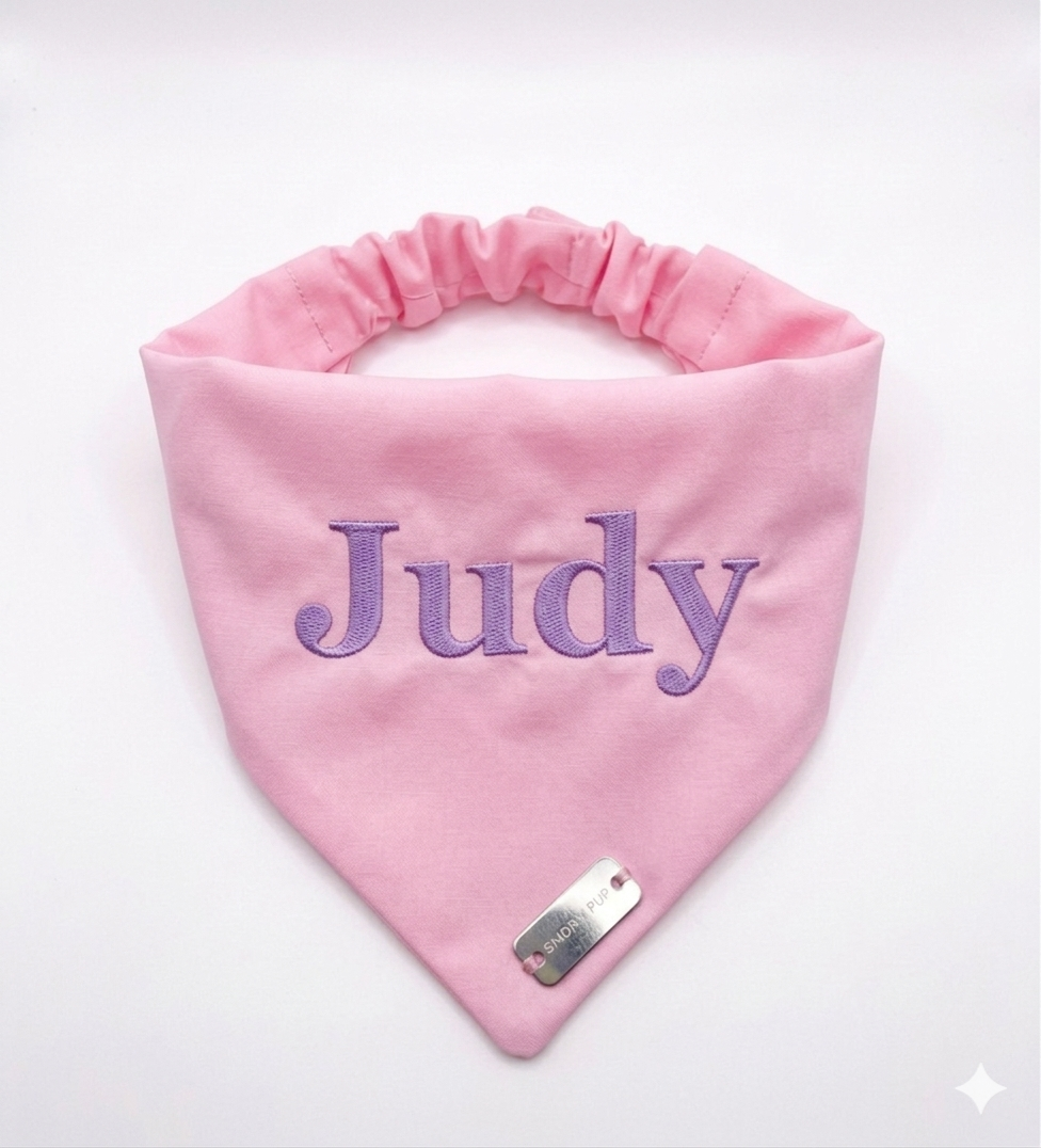 Pink Tailored Trails Scrunchie Bandana *PERSONALISED